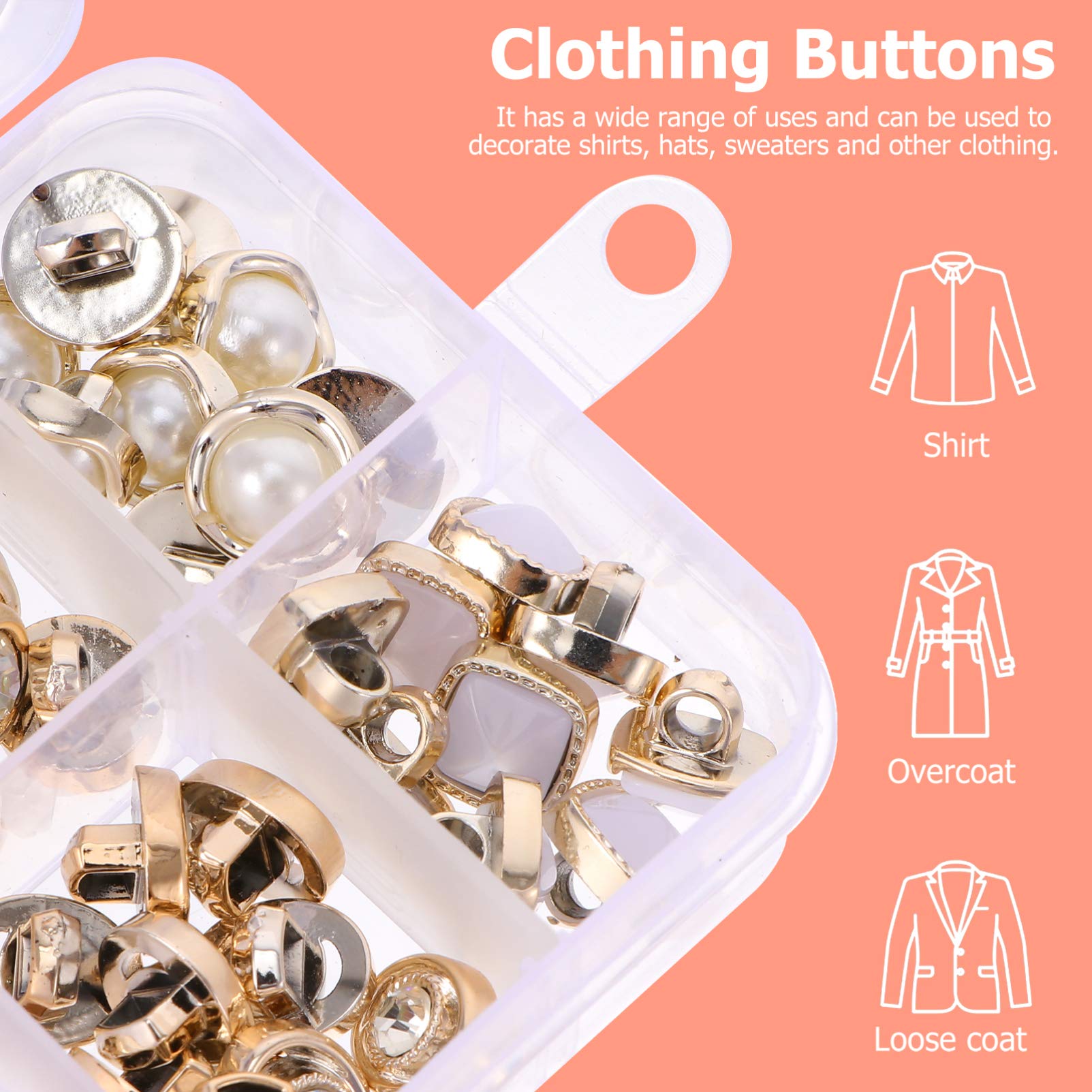 2 Scatole Di Accessori Per Cucire Bottoni Artigianali Varietà Di Stili Di Bottoni Per Ornamenti Di Abbigliamento Elementi Di Fissaggio
