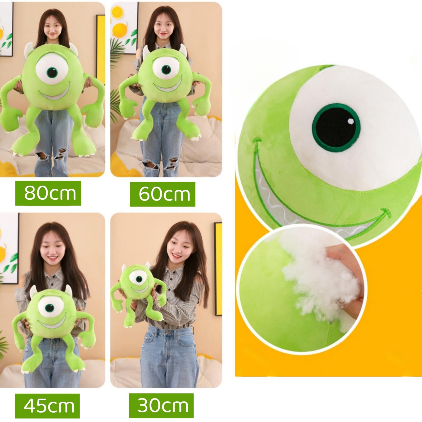 Amazon.co.jp: グリーン モンスター ぬいぐるみ 非公式 各種