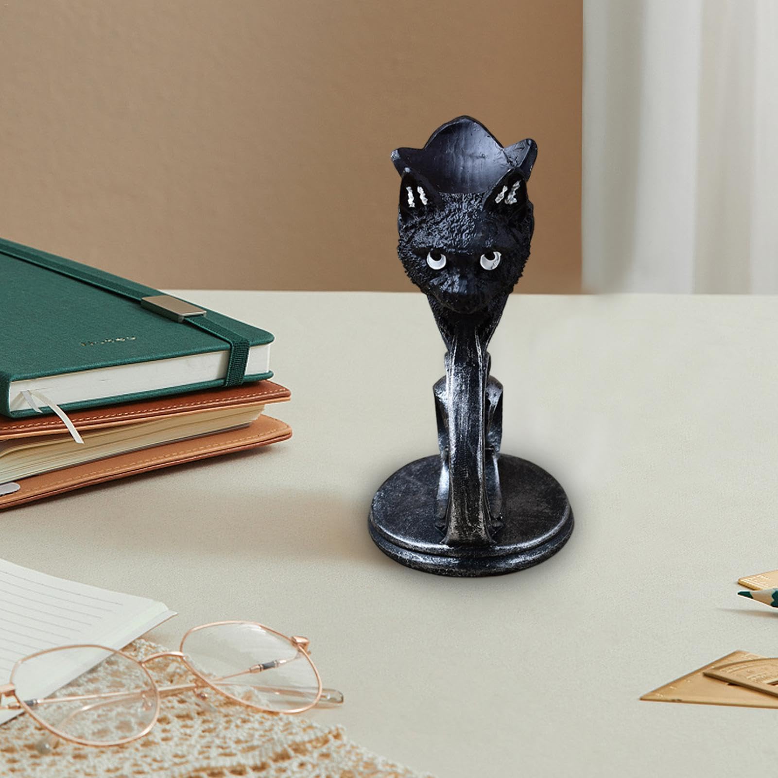 Ornamento Gatto Nero In Cristallo | Statuetta Decorativa Con Scatola Regalo | Per Amanti Dei Gatti - Foto 10