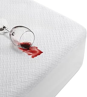 Waterproof Queen Mattress Protector Queen Size Bed Bamboo Mattress Cover Cooling Mattress Pad Breathable 3D Air Fabric Soft Noiseless Washable,8"-21" Deep Pocket