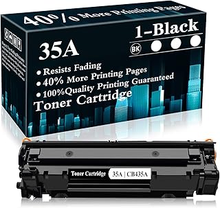 35A Toner Cartridge CB435A Black Replacement for HP Laserjet P1002 P1003 P1004 P1005 P1006 P1007 P1008 P1009 Printer