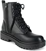 Botines de combate con suela de lug para mujer Soda FIRM, con cordones y cremallera lateral 7