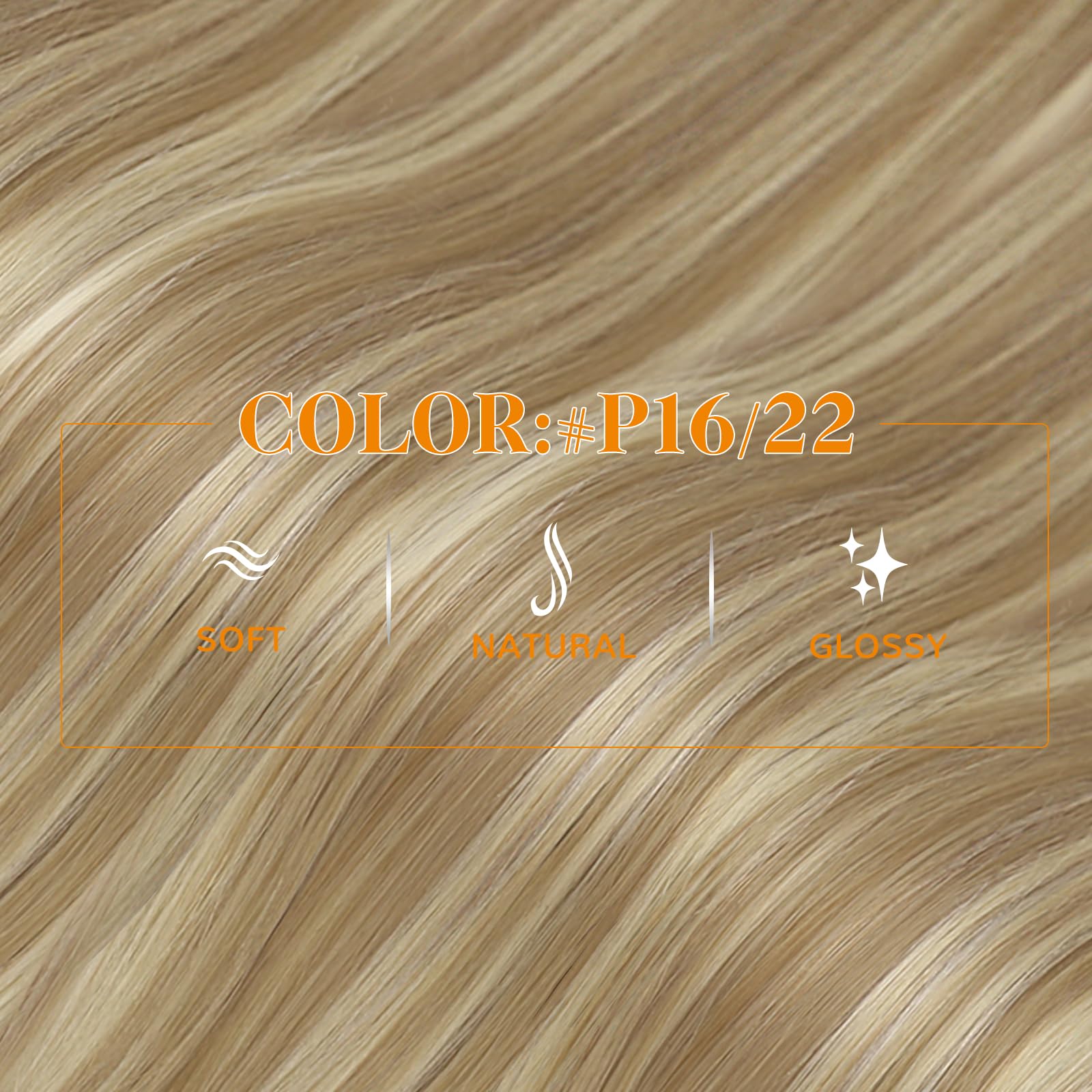 Easyouth Nano Extensions Human Hair Blonde Nanos Ring Hair Extensions Golden Blonde Highlighted Medium Brown Nano Beads Extension Glamorous Hair 16 Inch 50g/50s - Image 2
