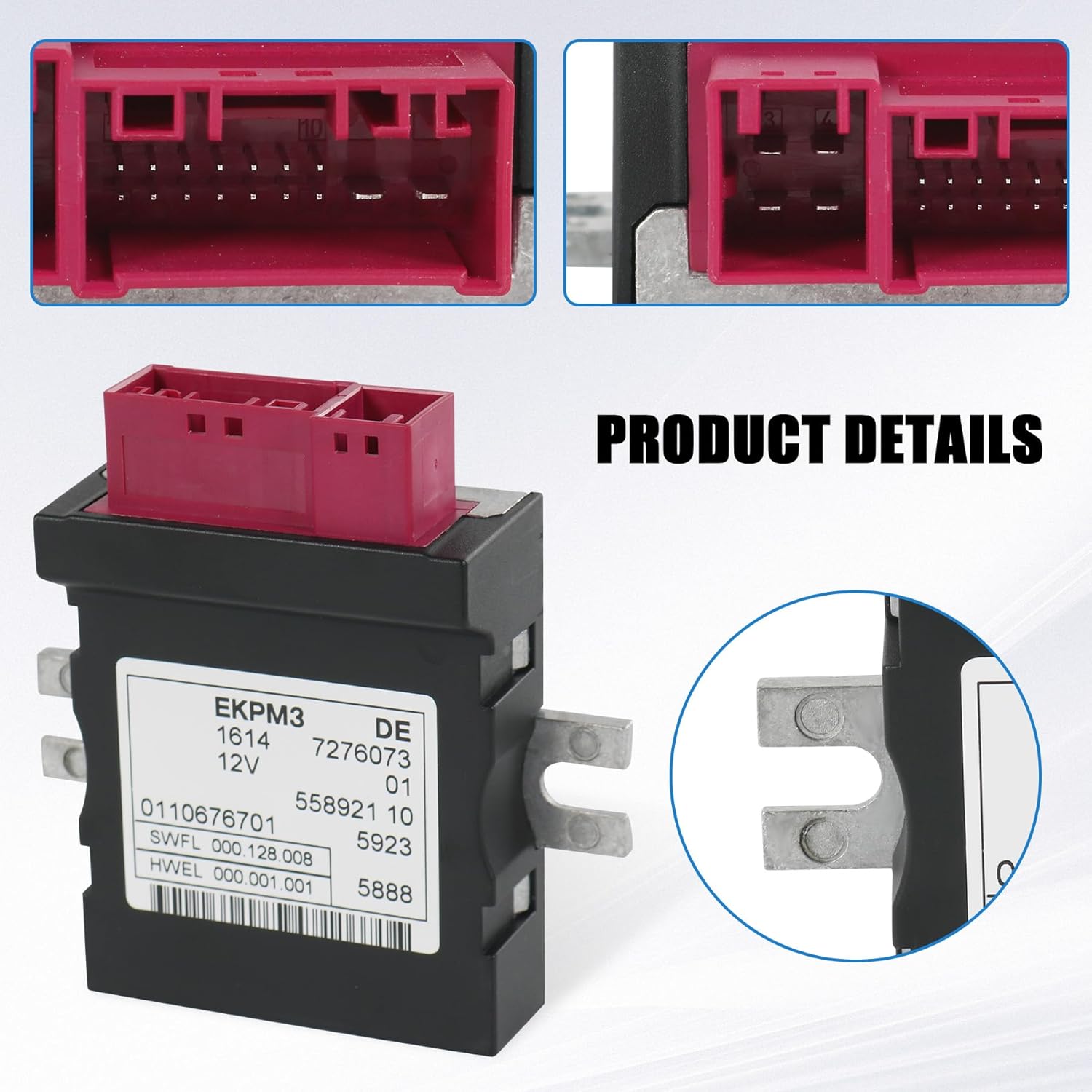 Fuel Pump Control Module Replacement For X3 X4 X5 X6 228i 320i 328i 335i 428i 435i 528i 530i 550i 2009-2016, Replace 16147411596 16147276073