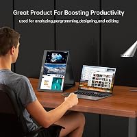 MT-VIKI 15.6" Hordozható Monitor FHD 1080P IPS, 360° Forgatható Laptop Kijelző Bővítő - 15.6 triple screen laptop 7