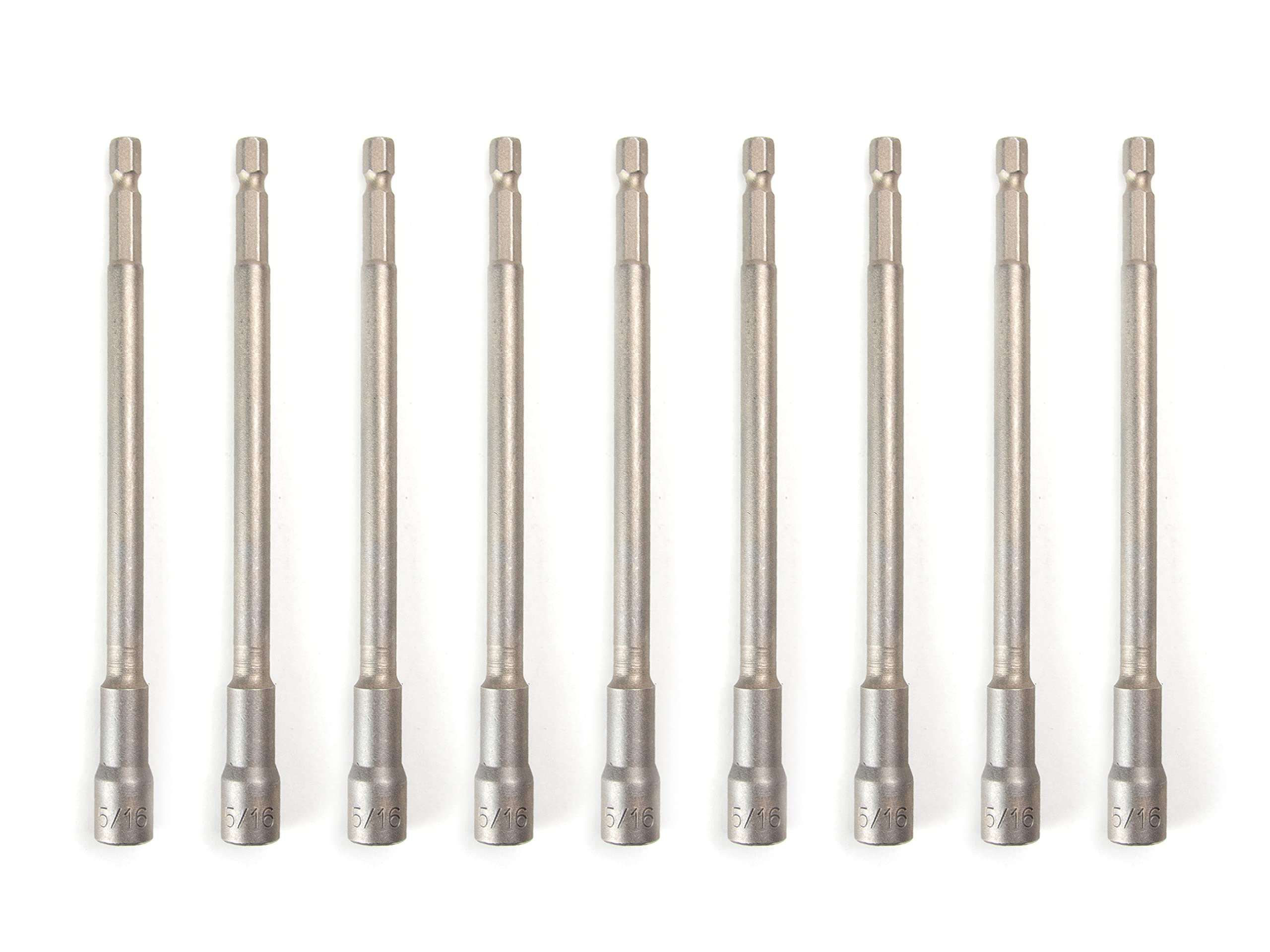 Tournevis magnétiques 5/16" VCT lot de 10 embouts longs 15,2 cm