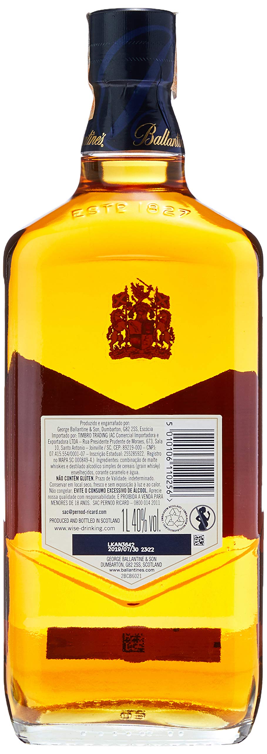 Whisky Ballantines 12 Years 1000 Ml | Amazon.com.br
