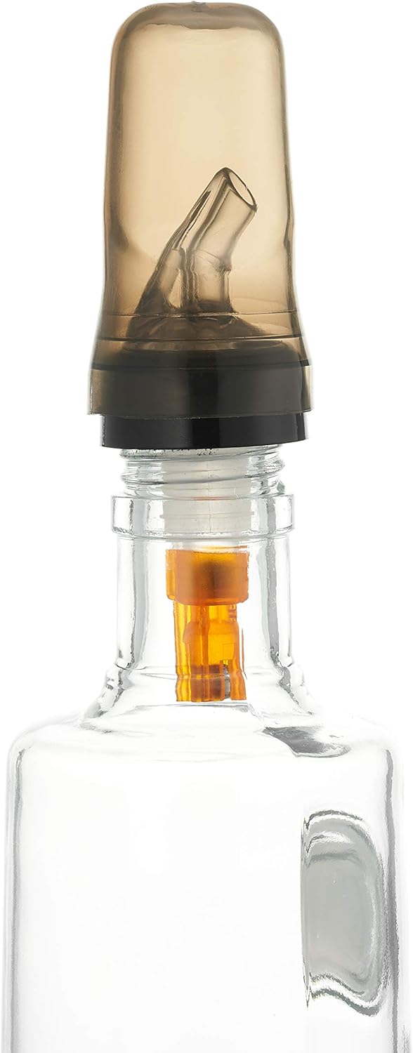 [24 PACK] Translucent Liquor Pourer Cover Caps, Bottle Top