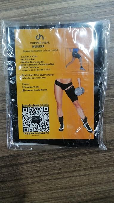 Muñequera de Compresión de Muslo Copper Heal para recuperación y soporte deportivo miniatura 8