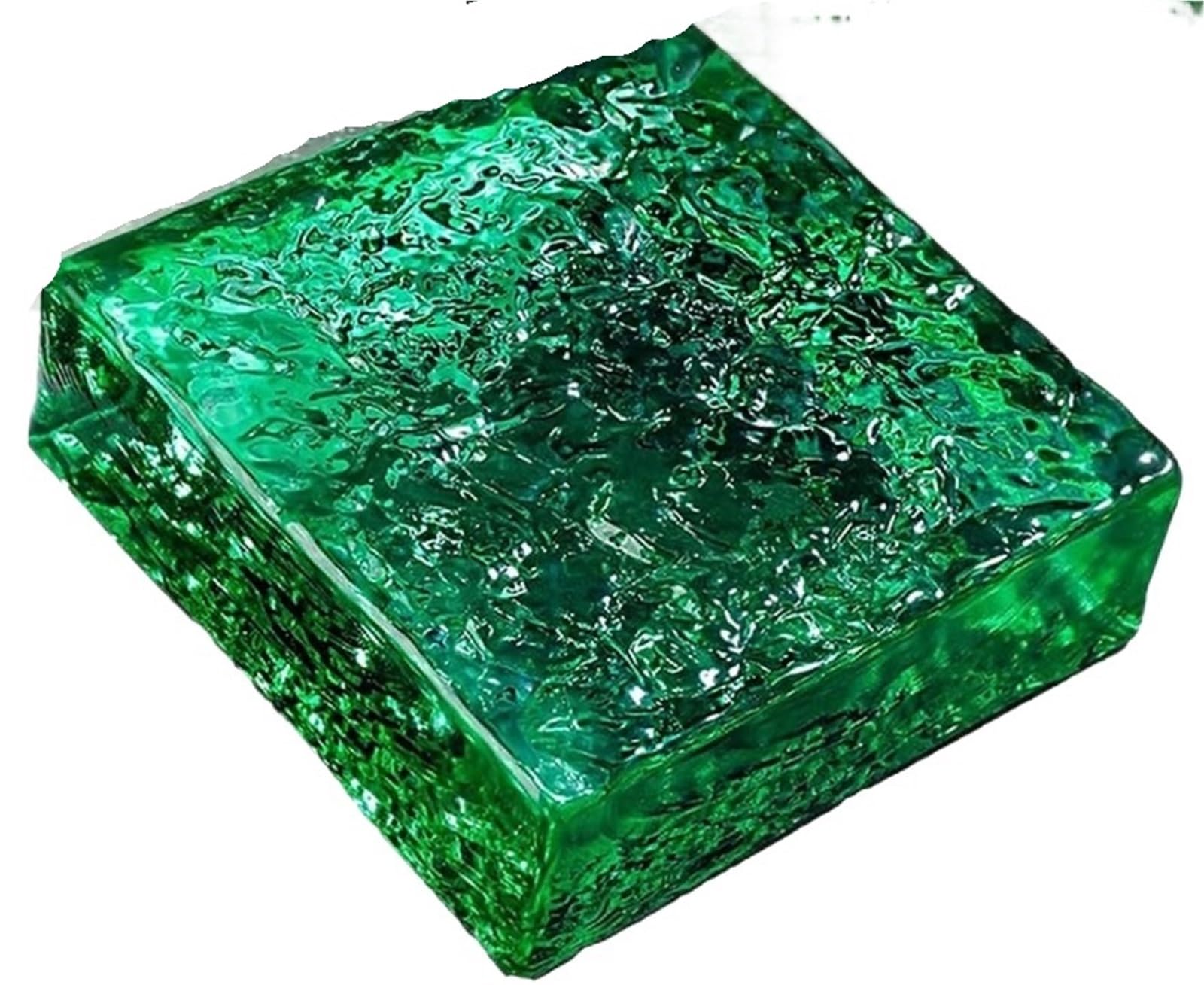 Bloques de cristal for decoración pared, 15 x 4, 8 cm(Green)