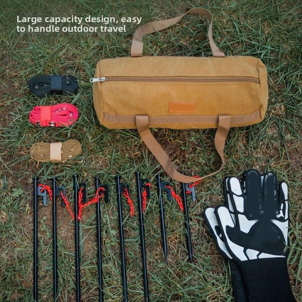Bolsa Multiusos para lona Impermeable para Electricistas Bolsa(Large Black)