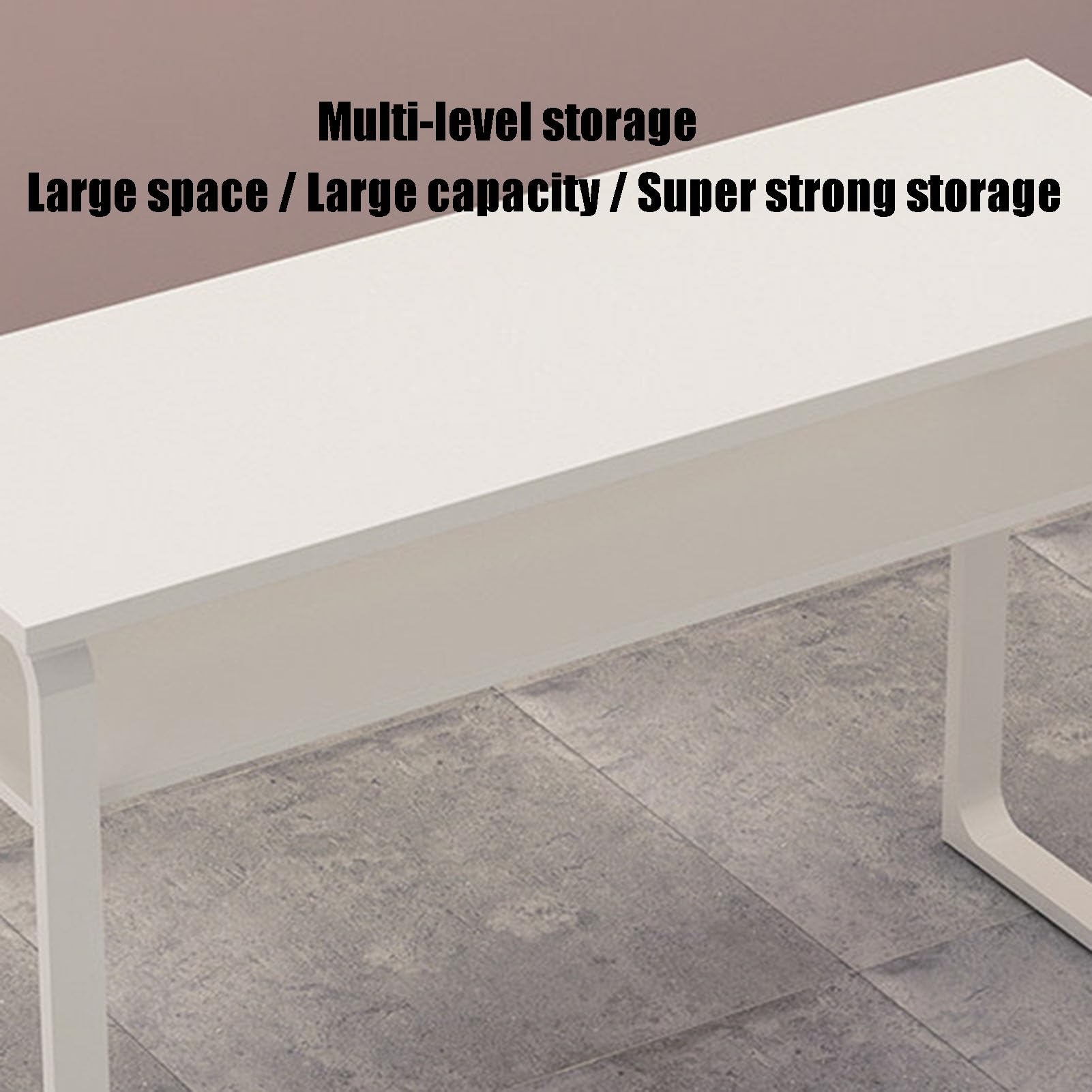 Nageltisch Zweischichtige Nageldesign-Tisch, Für Schönheitssalons Oder Häusliche Nutzung – Nageldesign-Technik-Arbeitsstation(White-2,160x40x75cm)