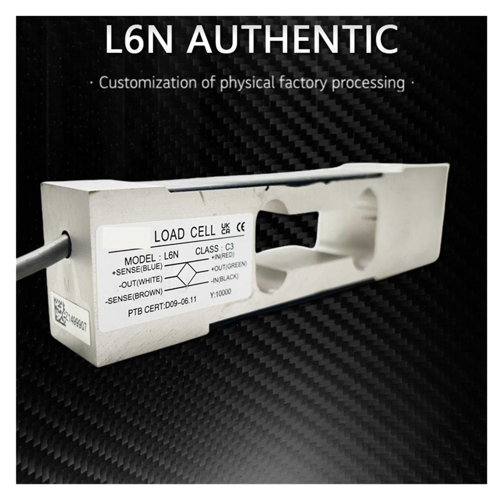 Célula de carga L6N de alta precisión, capacidad de 3 kg a 100 kg, sensor de pesaje impermeable C3 for científicos de laboratorio. para medir fuerza(5KG)