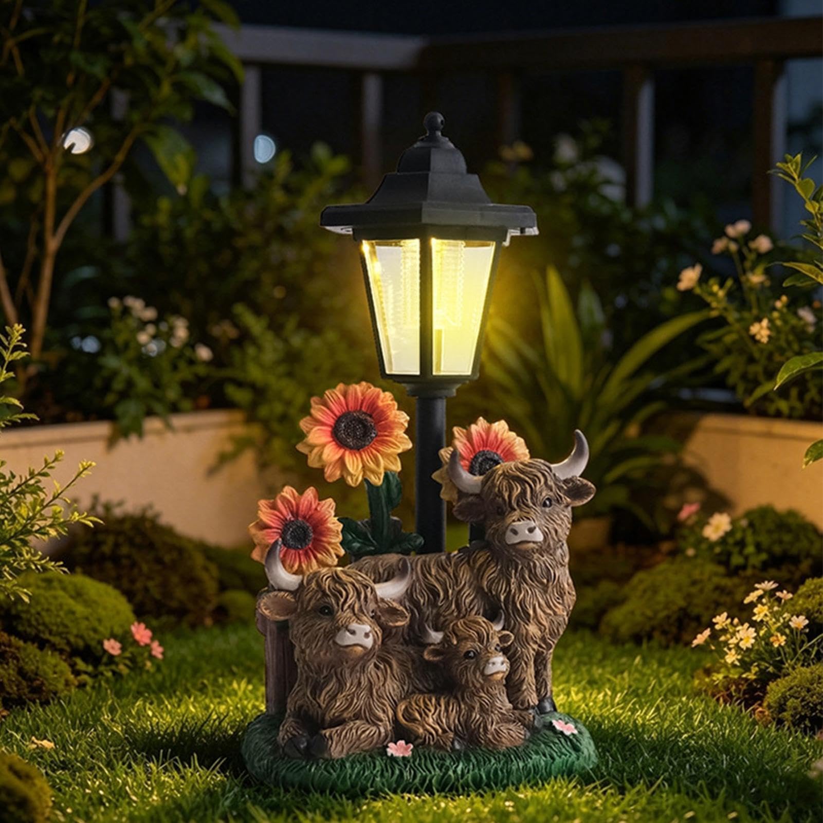Statue da Giardino Illuminazione Decorativa con Statuetta di