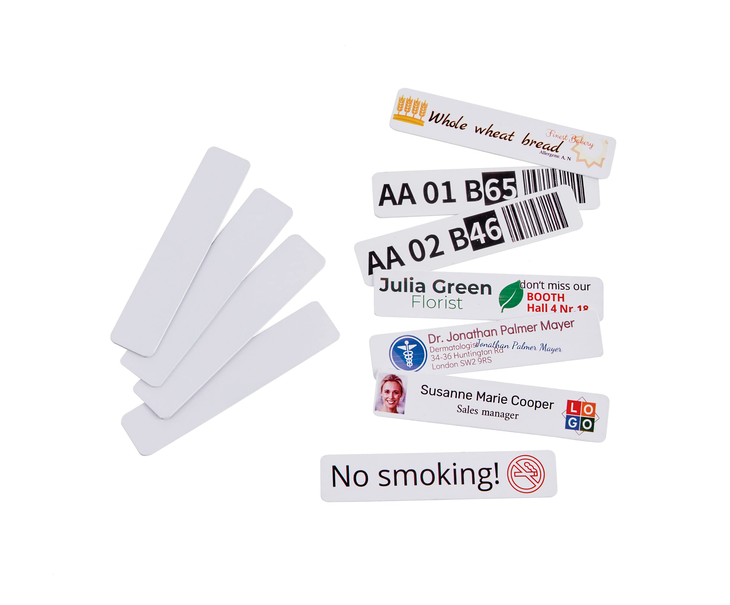COLOP e-mark go PVC Adhesive Signage, 80mm X 18mm, Pack of 50