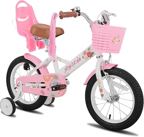 Miniatura 35 de Joystar - Little Daisy - Bicicleta infantil, unisex, para niños de 2 a 7 años, de 12, 14 y 16 pulgadas, con asiento para muñeca, serpentinas