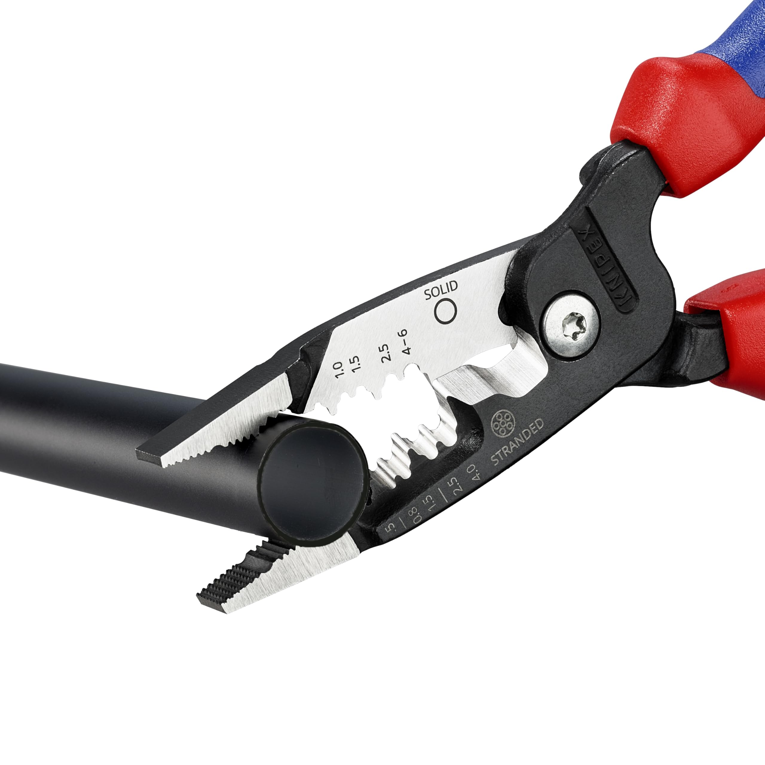 KNIPEX Pinza multifunzione per elettricisti modello metrico con impugnature multicomponente 200 mm, 13 72 200 ME