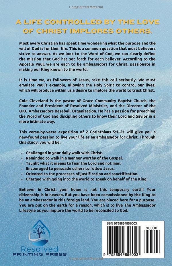 Miniatura 2 de The Ambassador Lifestyle Boldly Living for Christ and Proclaiming the One True Gospel (Resolved Books)