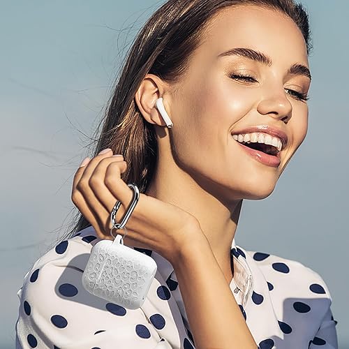 Vista 268 de Funda para Airpods de 2ª y 1ª, silicona suave, leopardo, compatible con Apple AirPods de 2ª/1ª generación de carga con llavero, a prueba de golpes