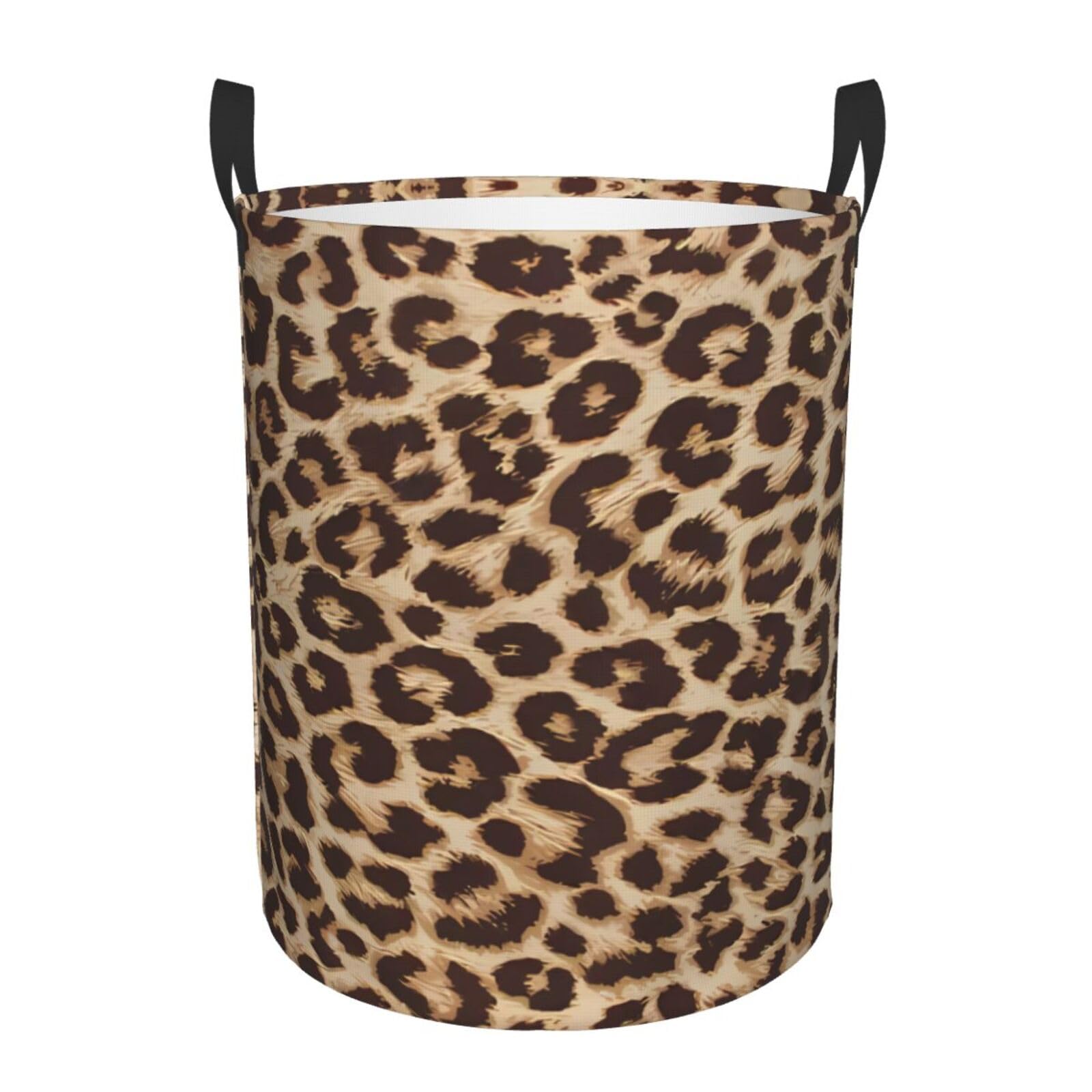 M Circular Hamper Fun leopard print Print for Dirty Clothes