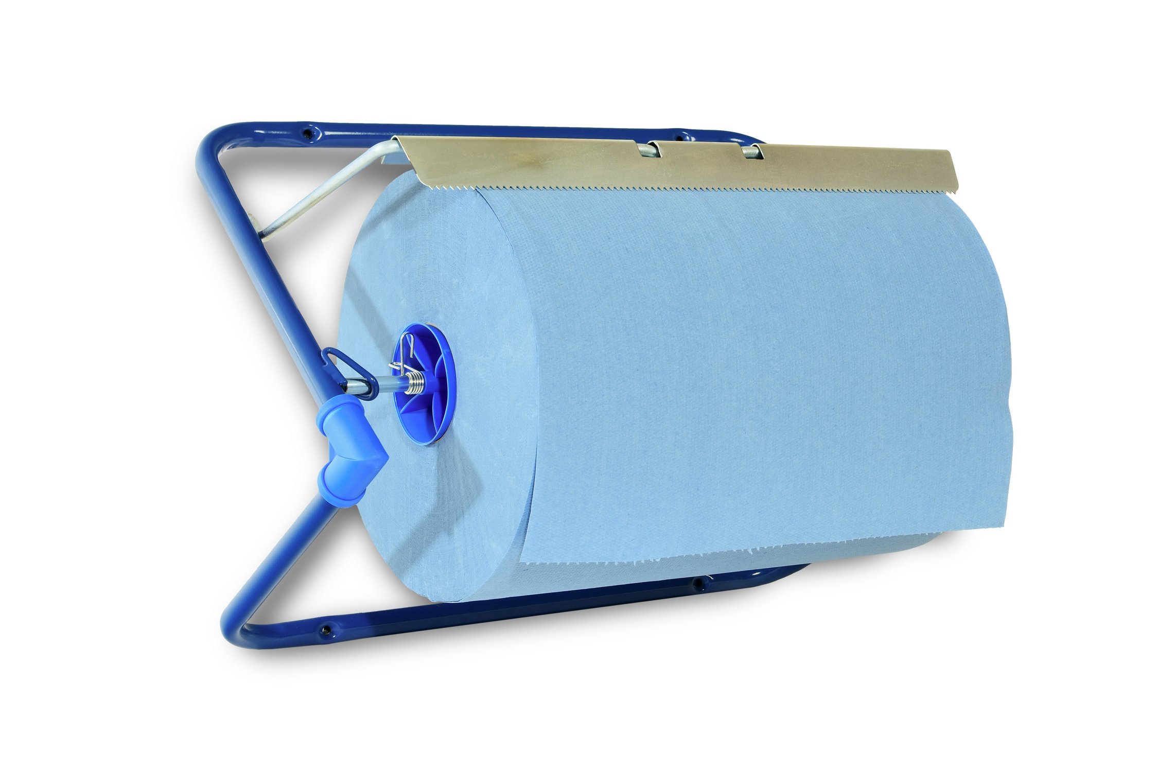 SemyTop ST-88522 - Dispenser per rulli di pulizia, in metallo, colore: Blu