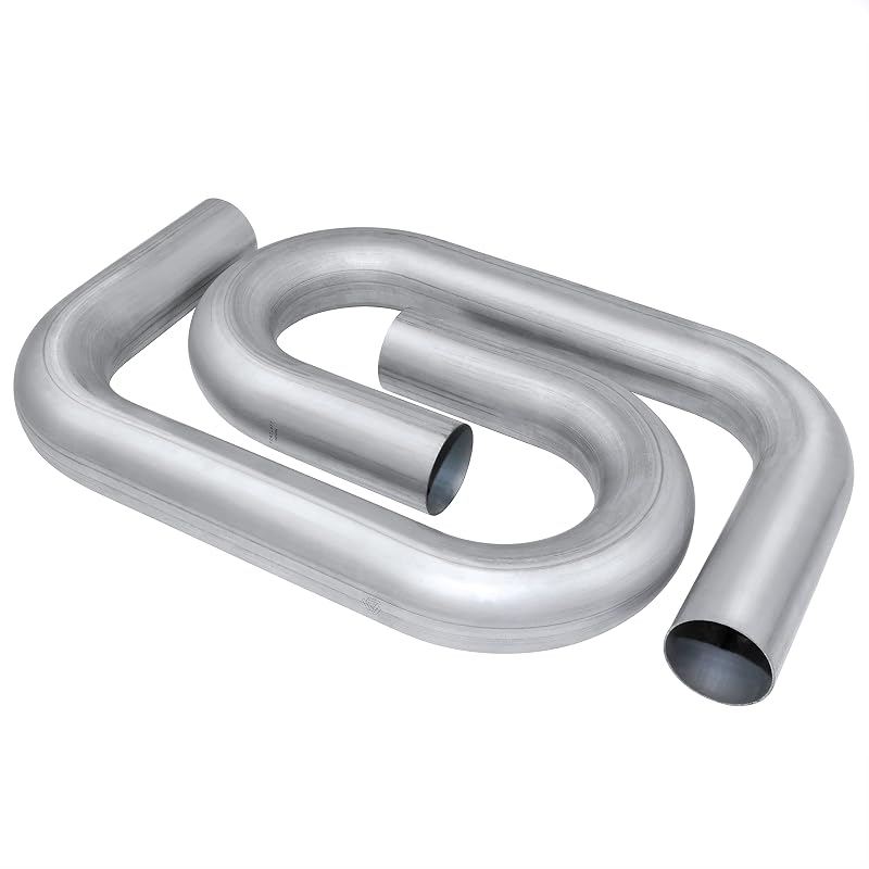 Kit de Curvas para Escapamento FORTLUFT 76 mm em Aço Aluminizado – 2 peças