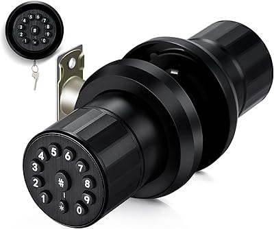 iulock Smart Door Knob with Keypad and Key,Keyless Entry Door Lock with ...