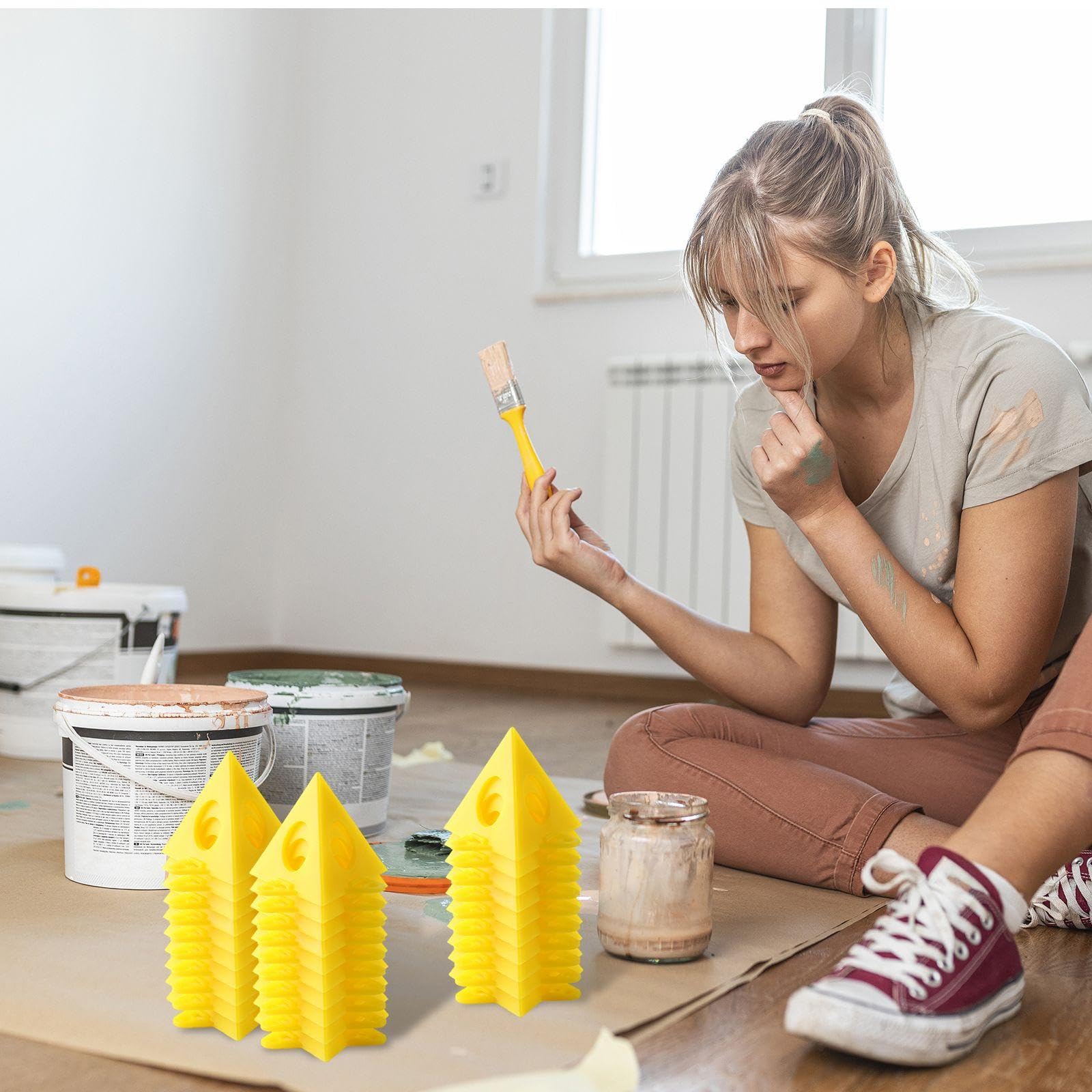 Supporti Per Vernice 30 Pezzi Custodia, Supporto Conico Plastica, Accessori Applicazione Vernice Fai-Da-Te