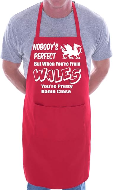 Print4U Wales Welsh Perfect BBQ Cooking Funny Novelty Apron