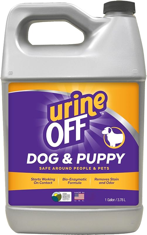 Removedor de Odores e Manchas de Urina urineOFF para Cães, Spray Bioenzimático para Carpetes e Multissuperfícies, 3,79 L