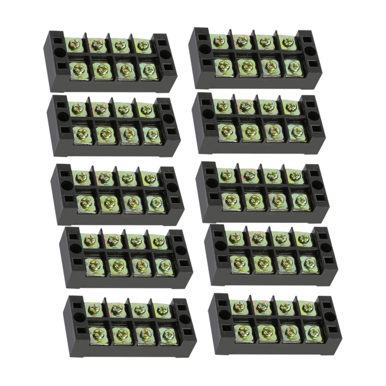 Bloque de terminales de posiciones ABOOFAN: evite cables sueltos con este conector fijo de rack 8