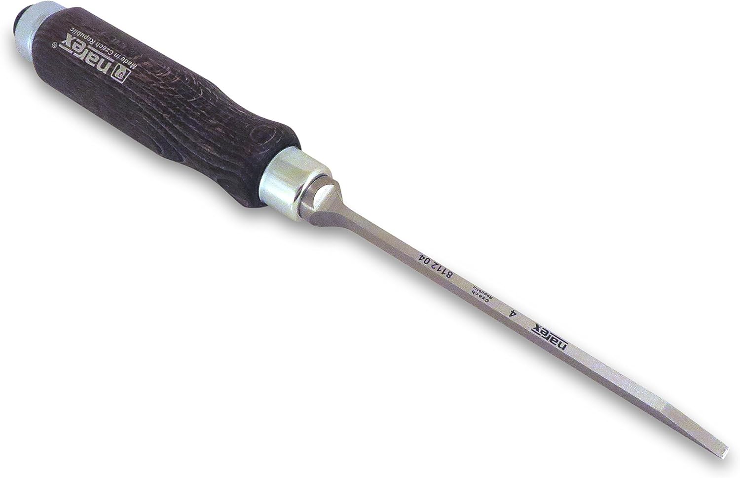 Narex Czech Steel Professional Woodworking Cabinetmakers Mortise Chisel with Stained European Beech Wood Handle Sizes from 4 mm to 12 mm 811205-811212 (4 mm - 5/32")