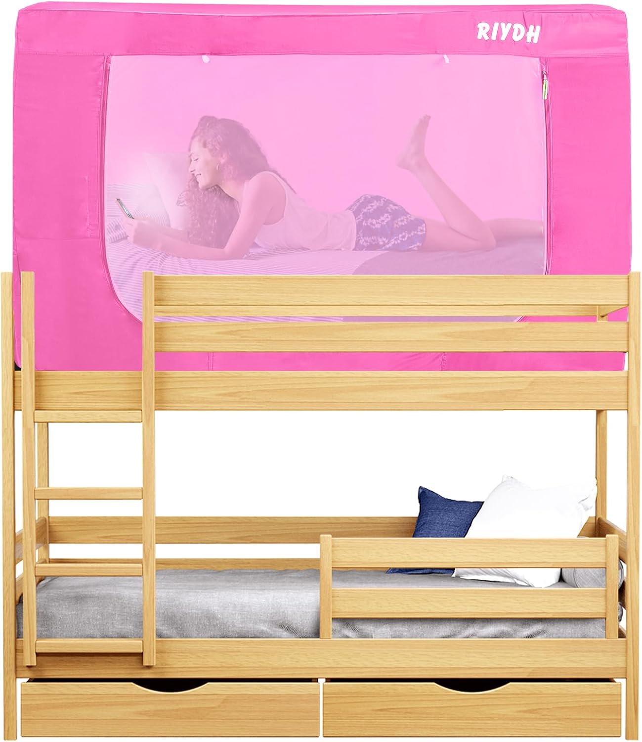 RIYDH Bed Tent Bunk Twin Bed Canopy Tents Portable Dream