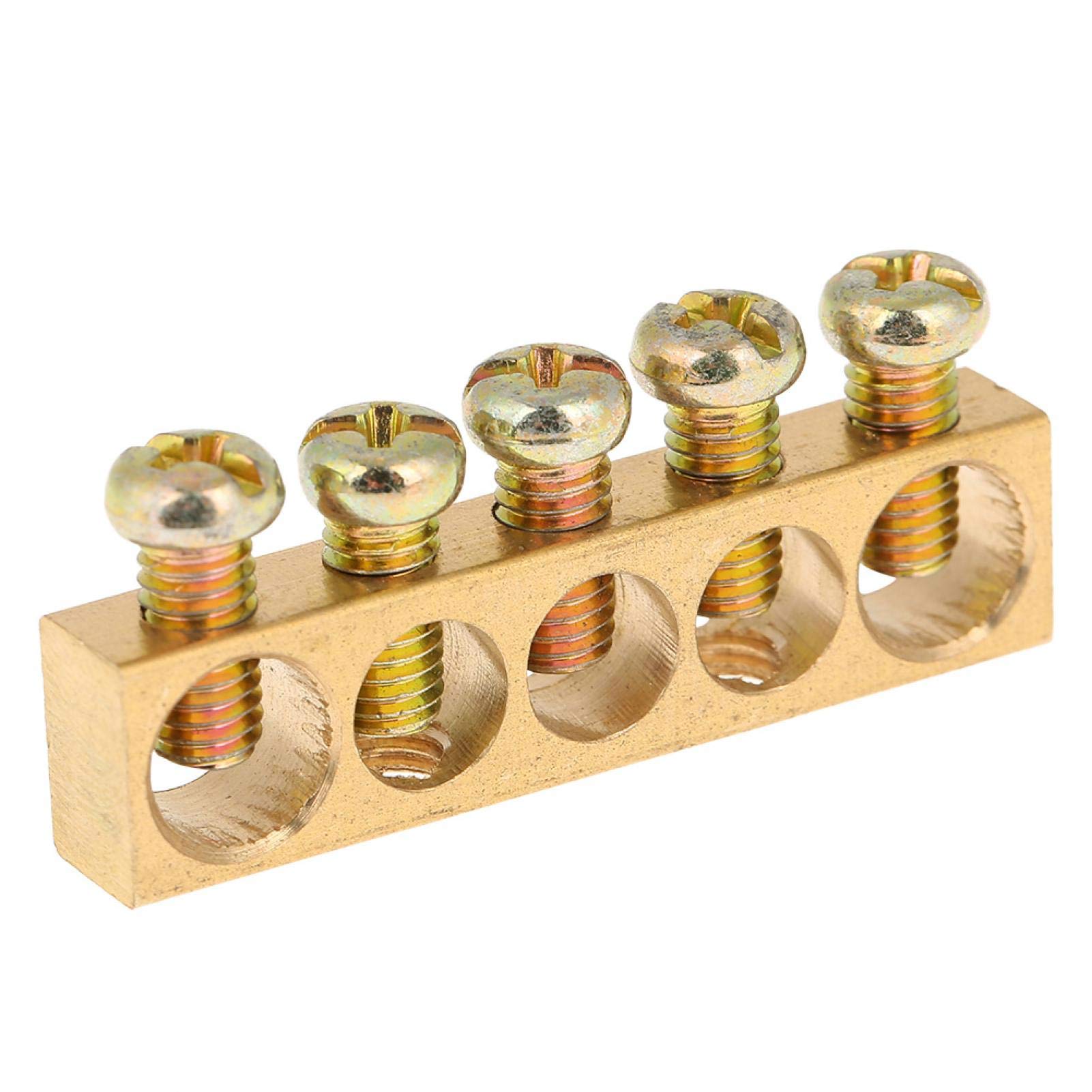 Buy Terminal Blocks,Terminal Ground Bar,10pcs 5Hole Electrical