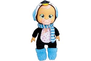 Cry Babies Tiny Cuddles Christmas Tutti Frutti Izzy - 9" Baby Doll - Penguin Pajamas
