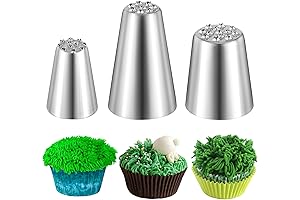 Prasacco Grass Piping Nozzle: Create Edible Grass Masterpieces for Your Cakes and Cupcakes