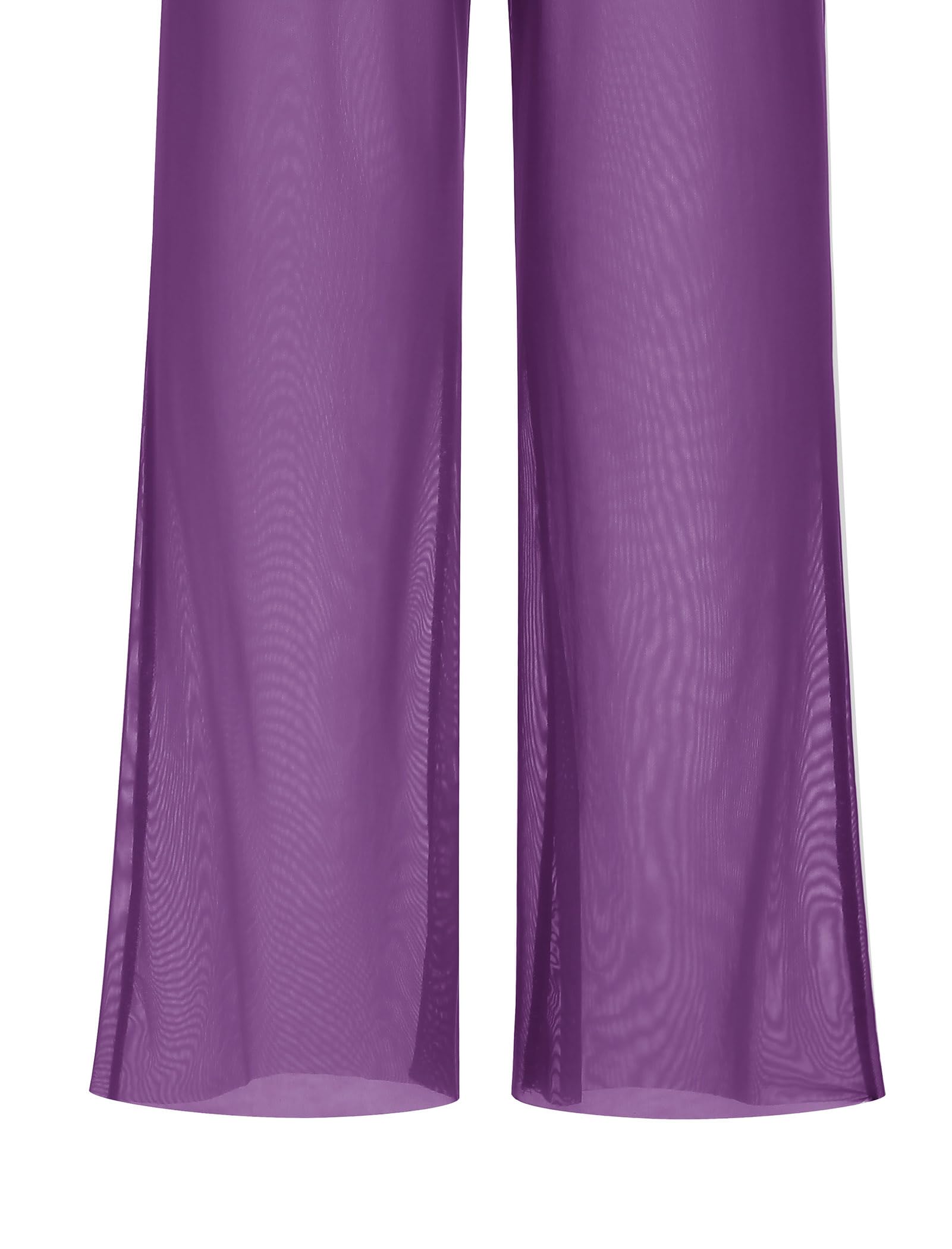 FYMNSI Costume de danse lyrique pour femme - Haut court sans manches avec pantalon large - Ensemble pour performance sur scène