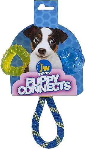 Miniatura 1 de JW Pet Connects - Juguete masticable 3 en 1 para cachorros