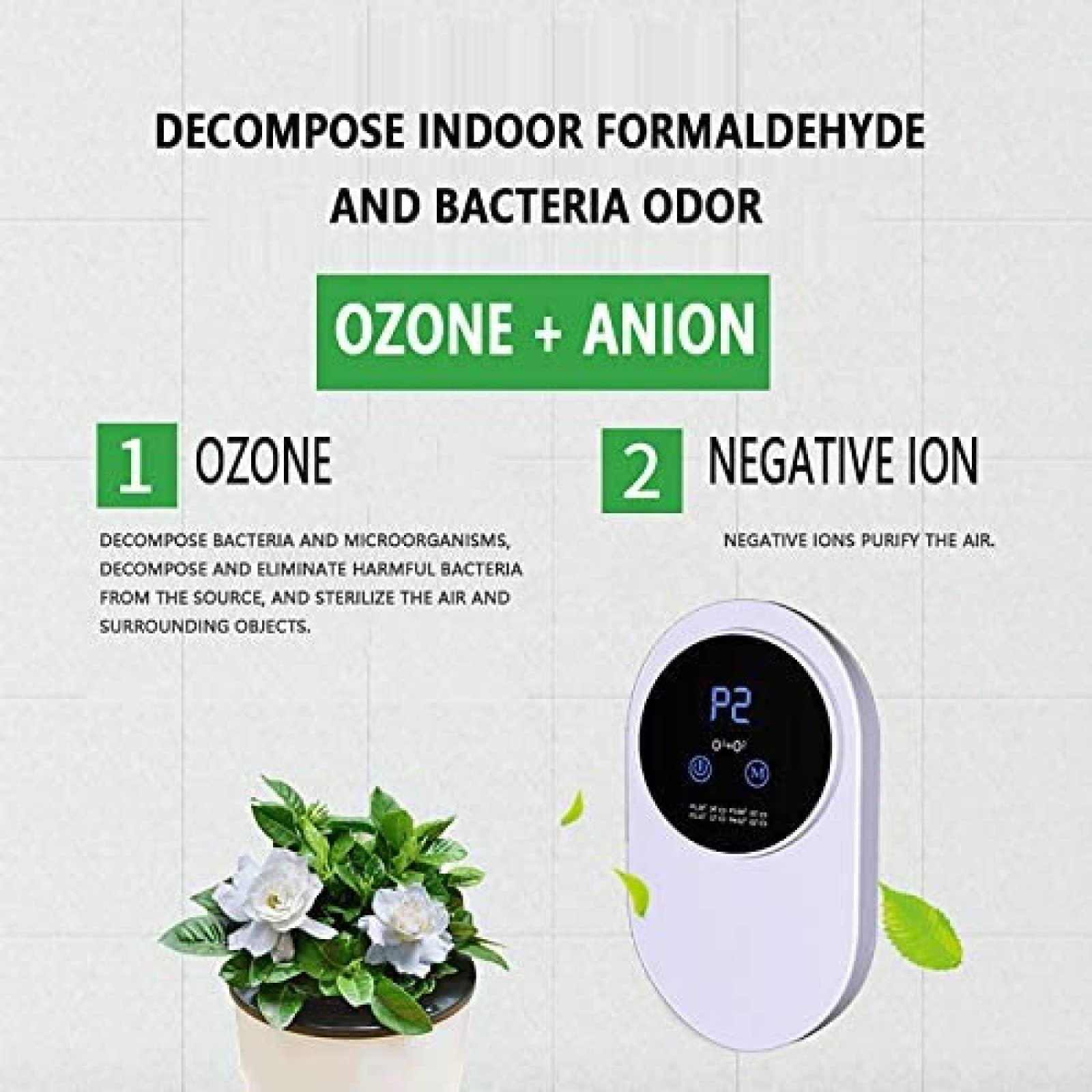 Ozonowe oczyszczacze powietrza, minigenerator ozonu o dużej mocy, generator ozonu dla domu, przenośny oczyszczacz powietrza do toalety, łazienki