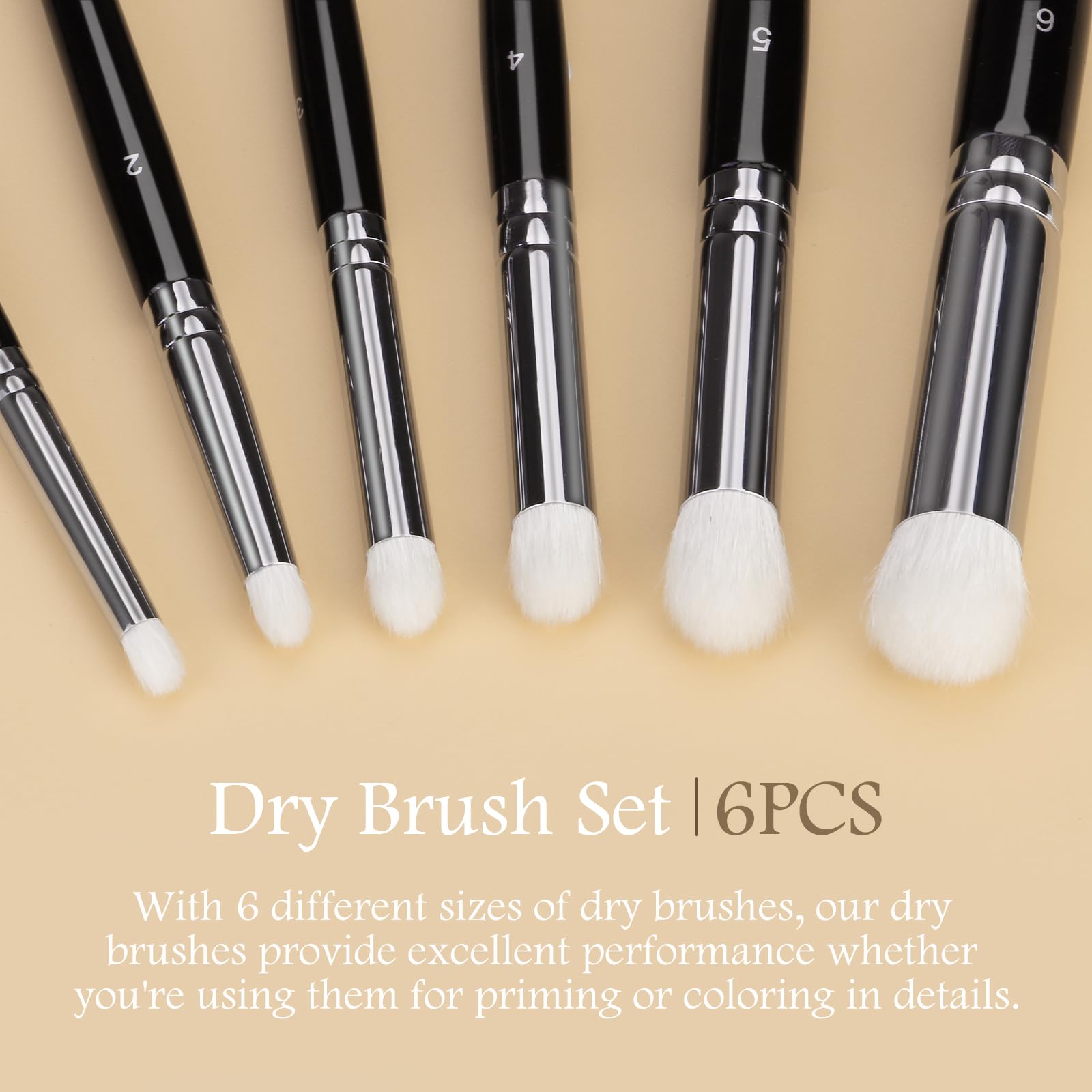 Set De 3 Pinceaux Dry Brush Himmlfel - Pour Modélisme Et Warhammer | Poils De Chèvre Naturels