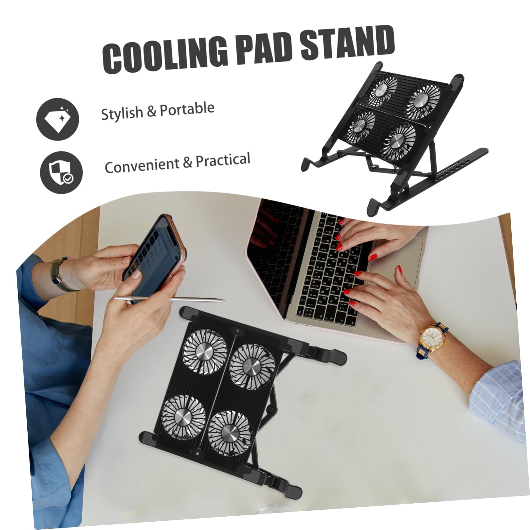 Ordinateur Portable Refroidissement Camping, Ventilateur D'ordinateur