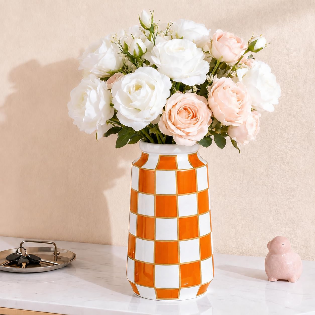 Vase moderne pour herbe de la pampa et fleurs de cuisine