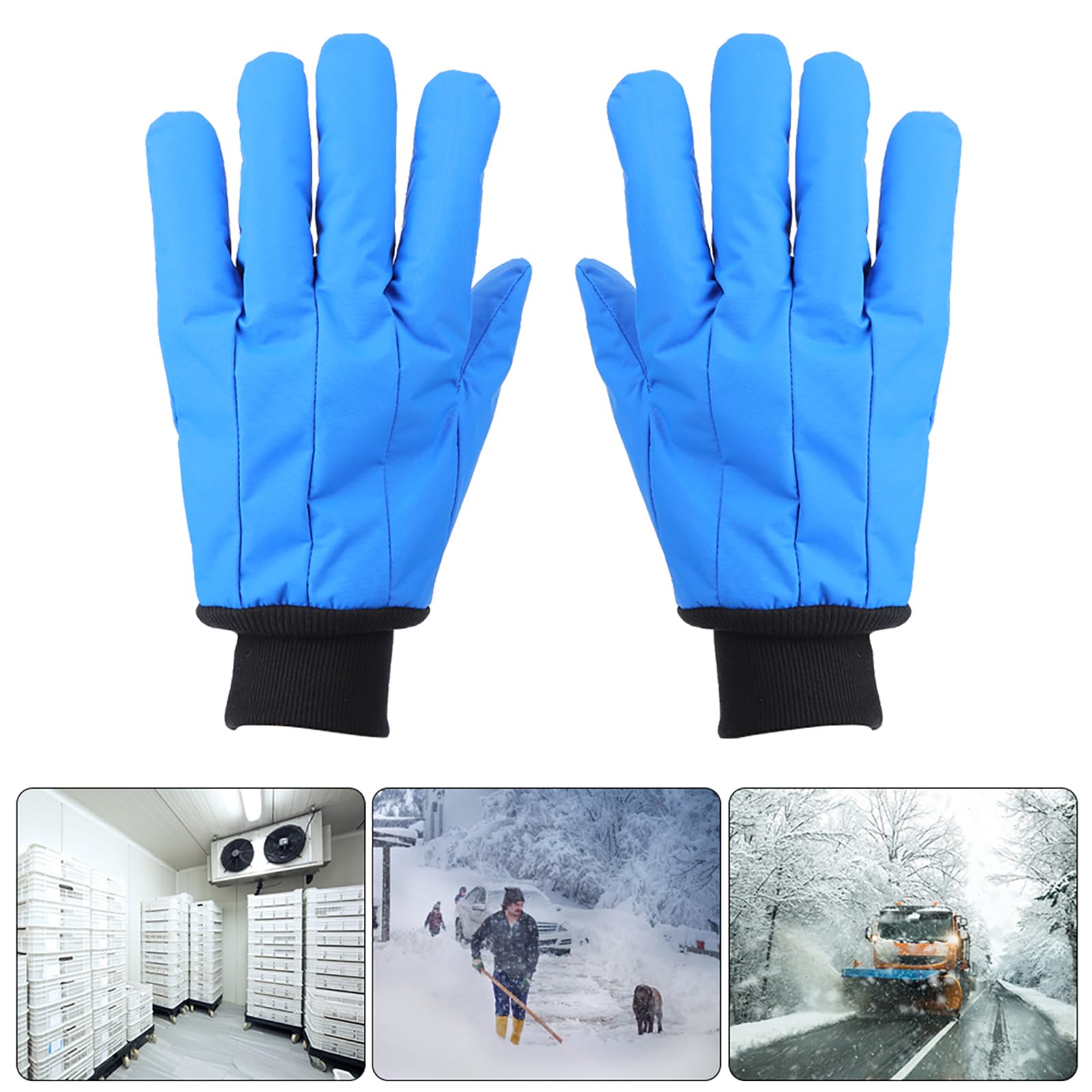 FAMKIT Guantes criogénicos de nitrógeno líquido protector -200 °C a -C resistencia a bajas temperaturas laboral H