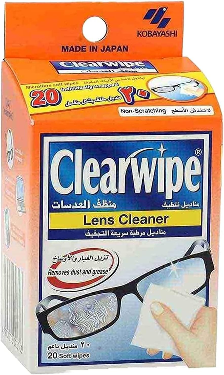 Clear wipe Microfiber Soft Lens Cleaner – 20 soft