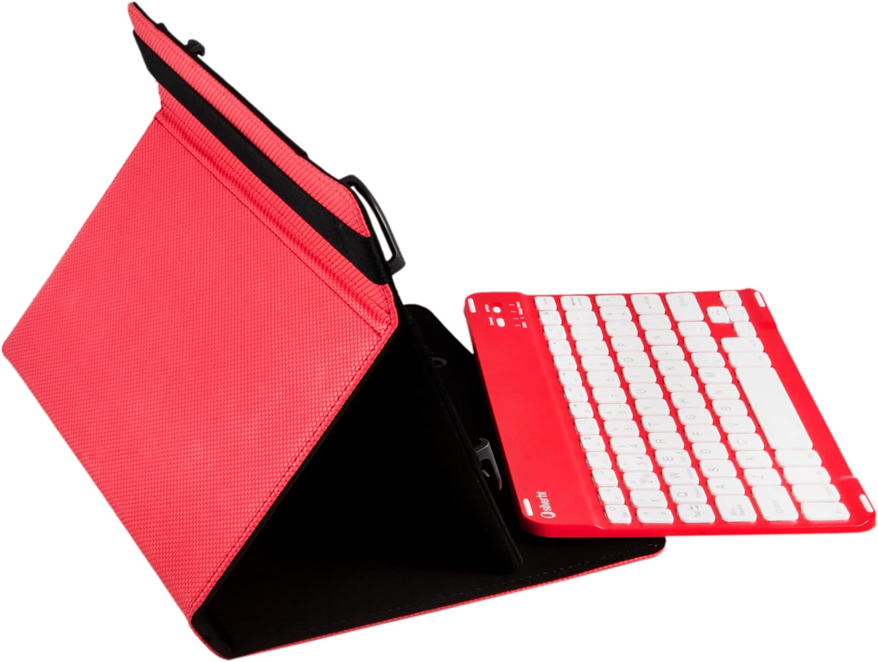 SilverHT Universal Grip Case + Keyboard (9" - 10.1") - Red