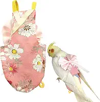 Fraldas para pássaros, roupas de papagaio para periquitos quaker, calopsitas, roupas de papagaio (rosa A, GG)