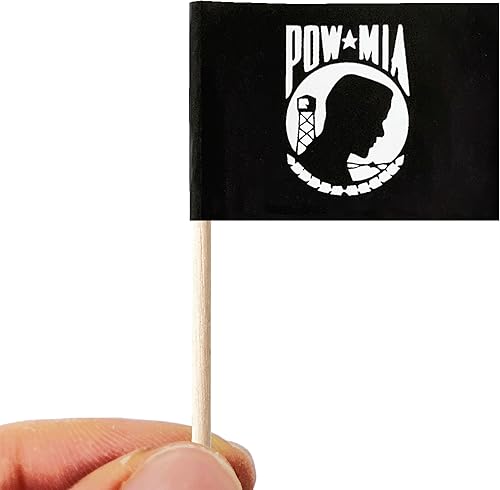 Miniatura 10 de 100 banderas de la Fuerza Aérea de Estados Unidos de Estados Unidos, palillos de dientes, mini banderas pequeñas de Estados Unidos para cupcakes,