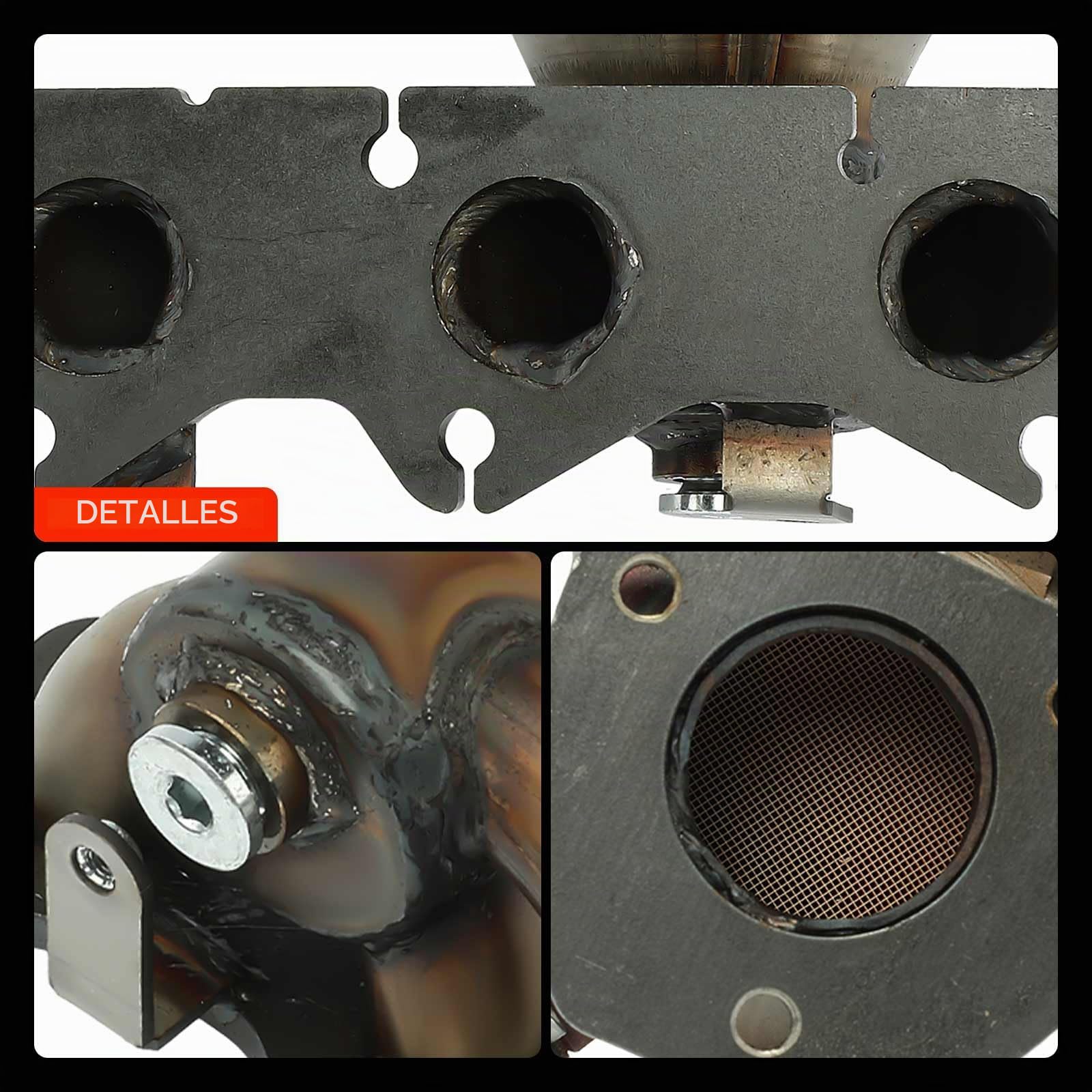 Frankberg Catalizador Compatible con Polo 9A 9N 1.2 Fox Compacto 5Z1 5Z3 5Z4 1.2 Fabia I 6Y2 1.2 Ibiza III 6L1 1.2 Fabia II Combi 545 1.2 Replace# 03D131701D,03D253020LX