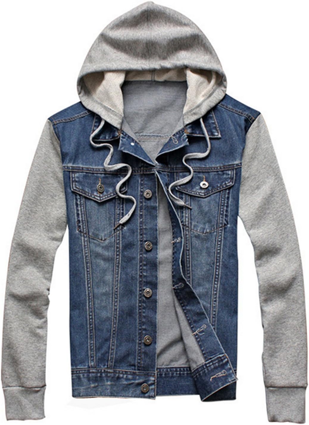 Xueyin® Men's Denim Jacket Slim Fit Plus Size