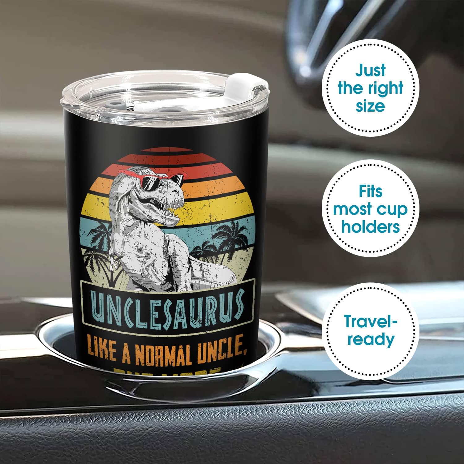 Uncle Gifts - Best Uncle Ever Gifts - Fathers Day, Birthday Gifts For Uncle From Niece, Nephew - Uncle Birthday Gifts - Ideas Gift For New Uncle, Funcle - Uncle Tumbler 20 Oz - Image 7